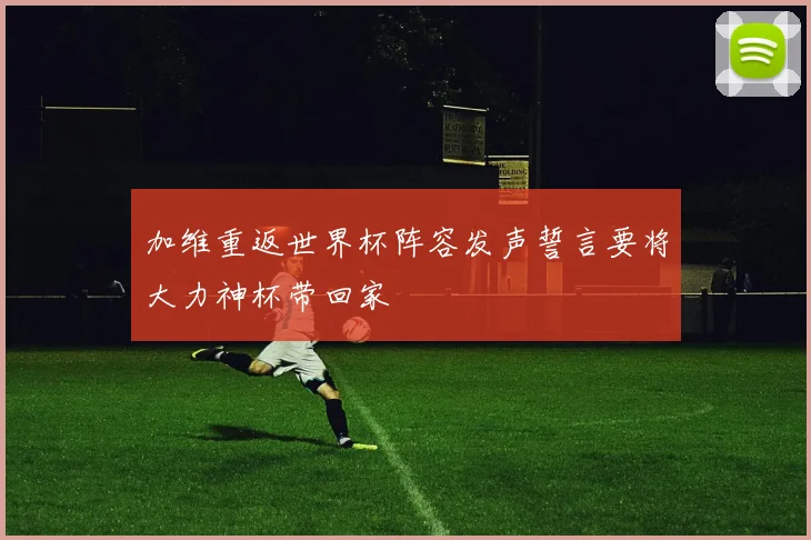 加维重返世界杯阵容发声誓言要将大力神杯带回家